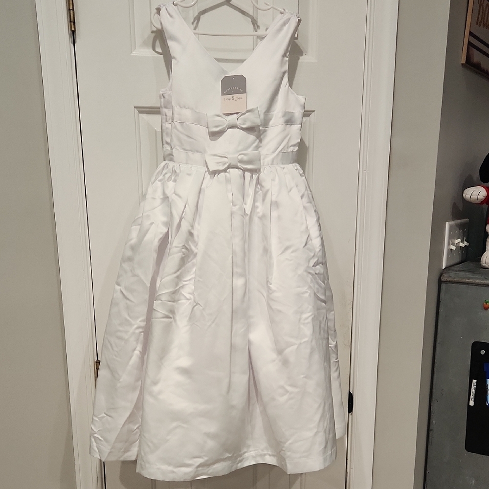 White Kids Flower Girl Dress